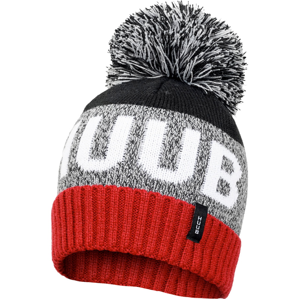 2026 Bonnet à Pompon « HUUB » BOBHATBB - Black / Bordeaux